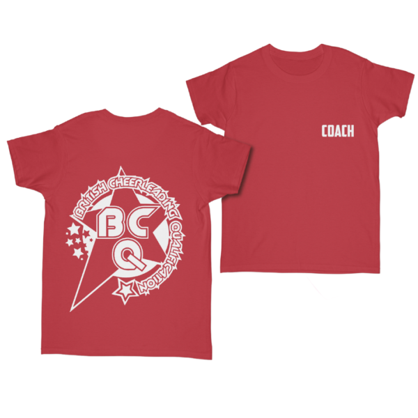 BCQ Coaches T-shirt - Red/White