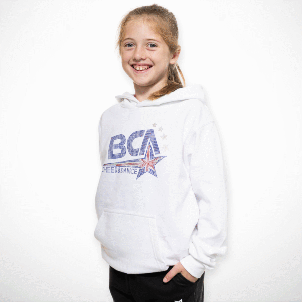 BCA Rhinestone Hoodie - White