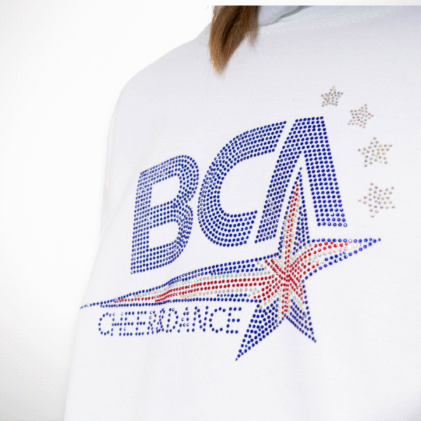 BCA Rhinestone Hoodie - White