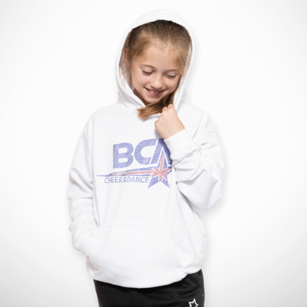 BCA Rhinestone Hoodie - White