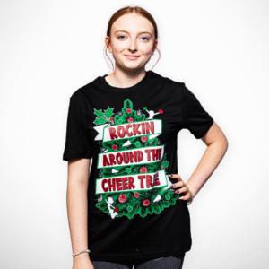 Rockin around the cheer tree t-shirt