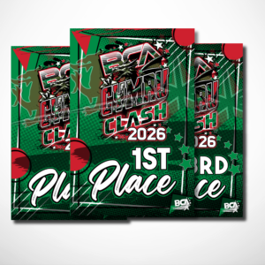 BCA Cymru Clash 2026 A3 Replica Banner