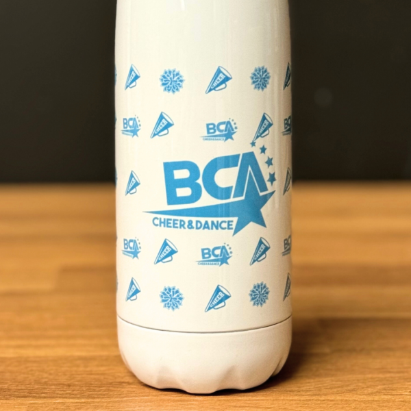 BCA Stainless Steel Water Bottle 500ml - Light Blue & White